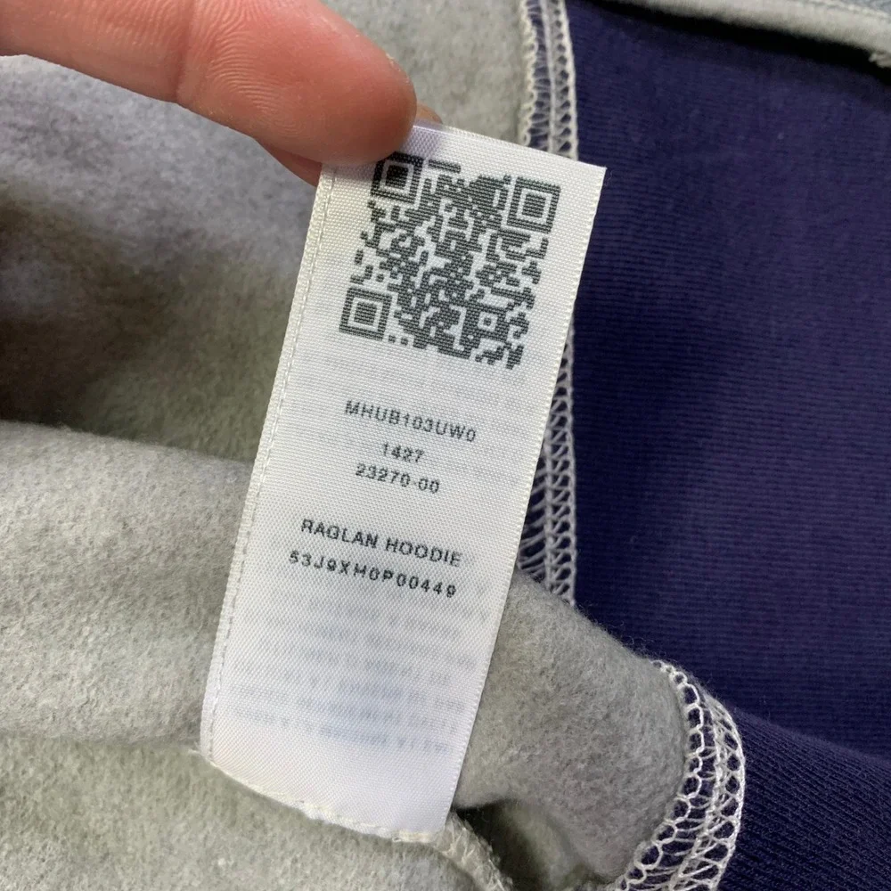 True Religion Hoodie Size Small Gray Navy Zip Up Sweatshirt Buddha‎ Brand NWT